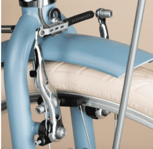 Cuadro y suspensión de una bicicleta urbana Elops