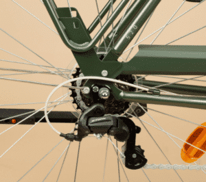 Transmisión y cambio de una bicicleta Decathlon